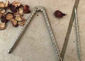 nutcracker and shells from the plum pits